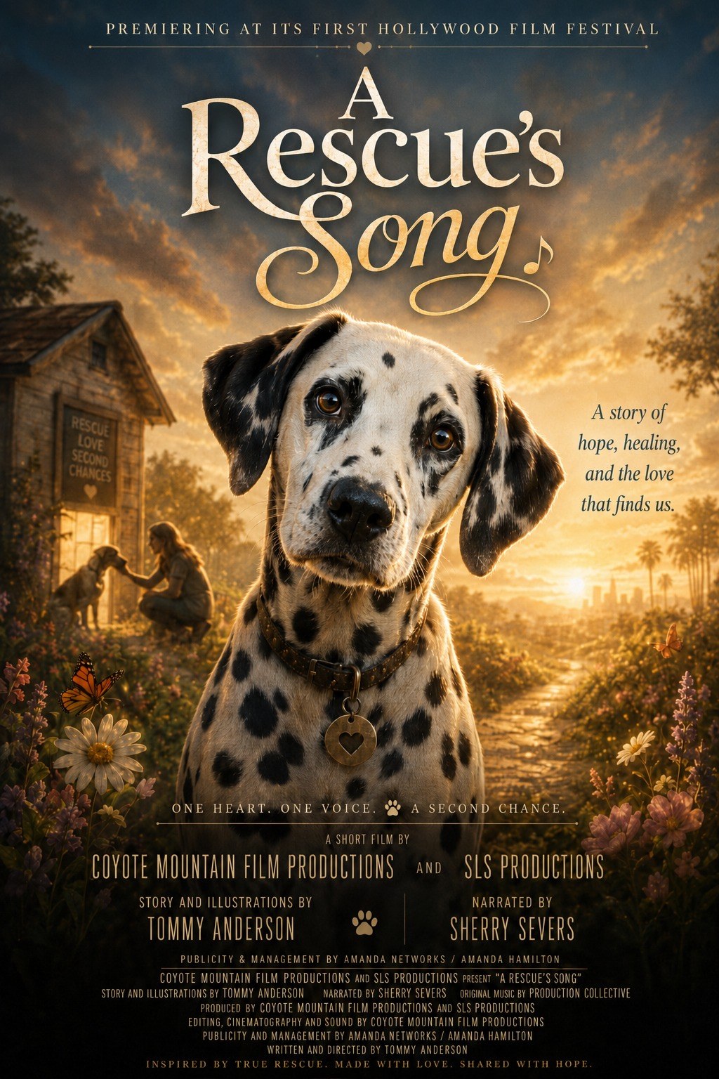 A Rescue's Song movie poster — narrated by Sherry Severs